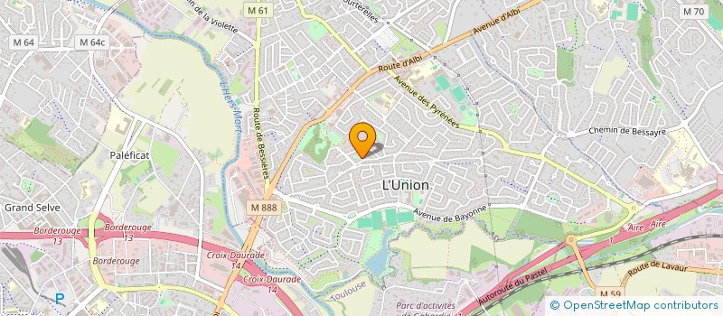 localisation de l'entreprise SCI PAILLAS à L'UNION