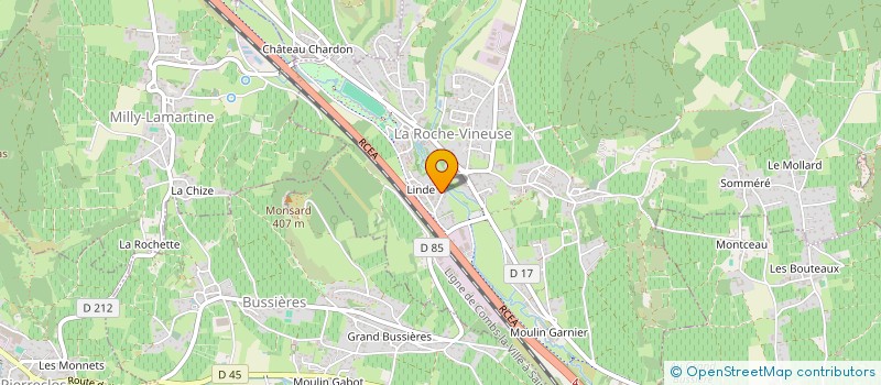 localisation de l'entreprise SCI PAILLAT  LA ROCHE-VINEUSE