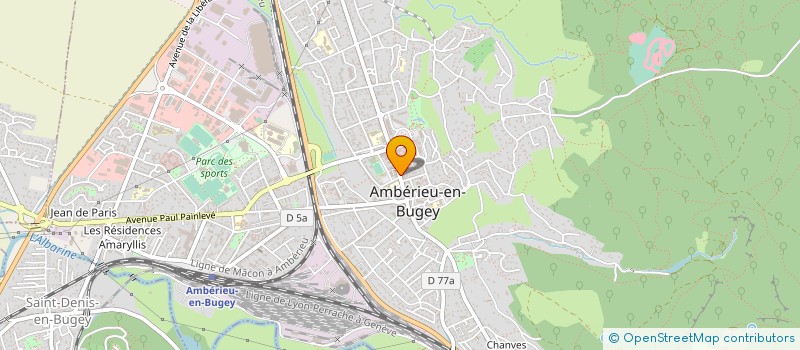 localisation de l'entreprise SCI PAILLE EN QUEUE  AMBERIEU-EN-BUGEY