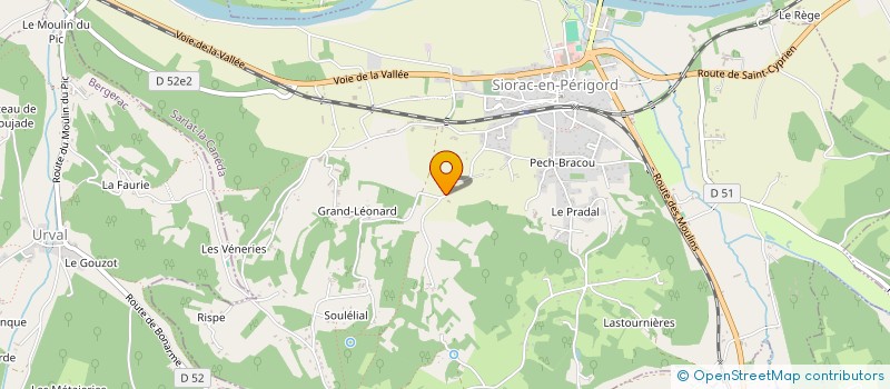 localisation de l'entreprise SCI PAILLE EN QUEUE  SIORAC-EN-PERIGORD