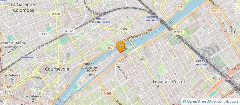 localisation de l'entreprise SCI PAILLET à LEVALLOIS-PERRET
