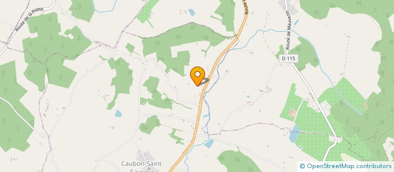 localisation de l'entreprise SCI PAILLET  CAUBON-SAINT-SAUVEUR