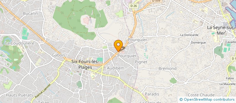 localisation de l'entreprise SCI PAILLOT à SIX-FOURS-LES-PLAGES