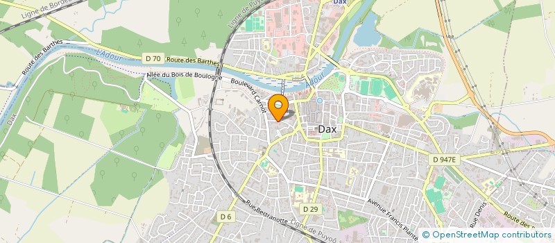 localisation de l'entreprise SCI PAILLOTYC  DAX