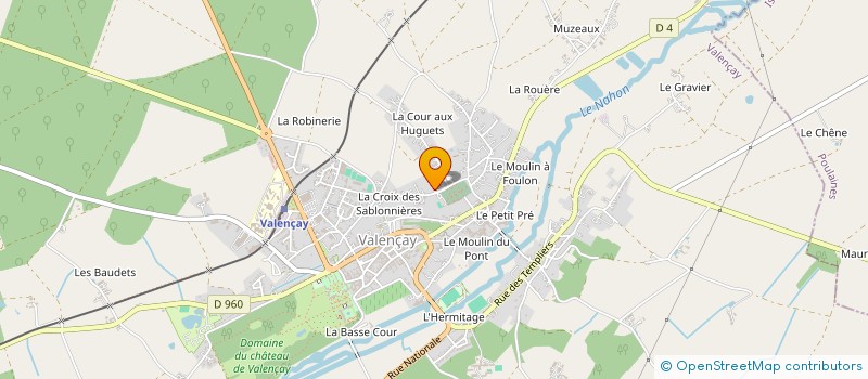 localisation de l'entreprise SCI PAINCOURT à VALENCAY