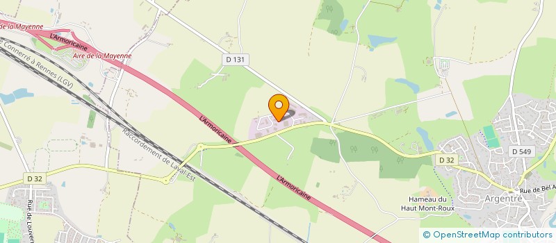 localisation de l'entreprise SCI PAIRAUD PRO  ARGENTRE