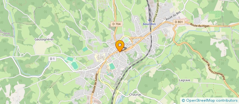 localisation de l'entreprise SCI PAIRE - FORT - TRIFARD  GOURDON