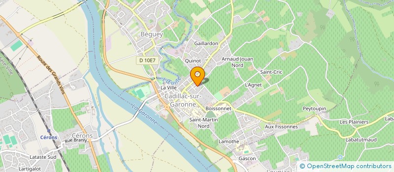 localisation de l'entreprise SCI PAIRIS  CADILLAC-SUR-GARONNE