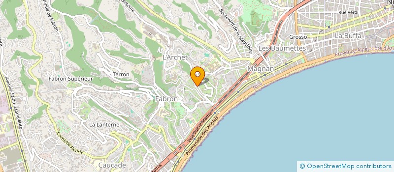 localisation de l'entreprise SCI PAISIBLE à NICE