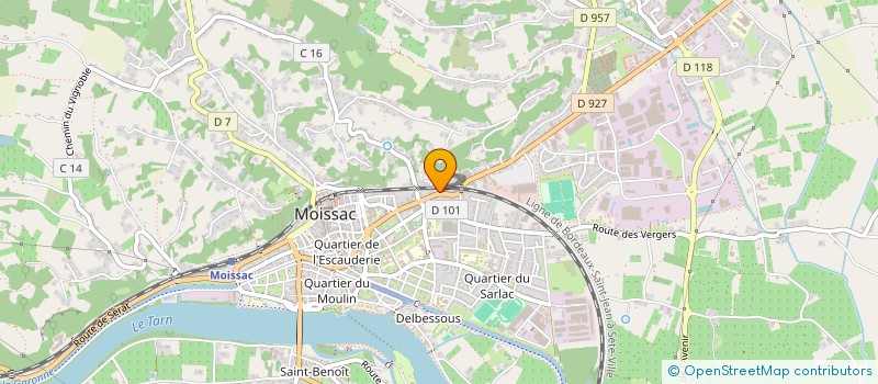 localisation de l'entreprise SCI PAISIBLE AVENIR  MOISSAC