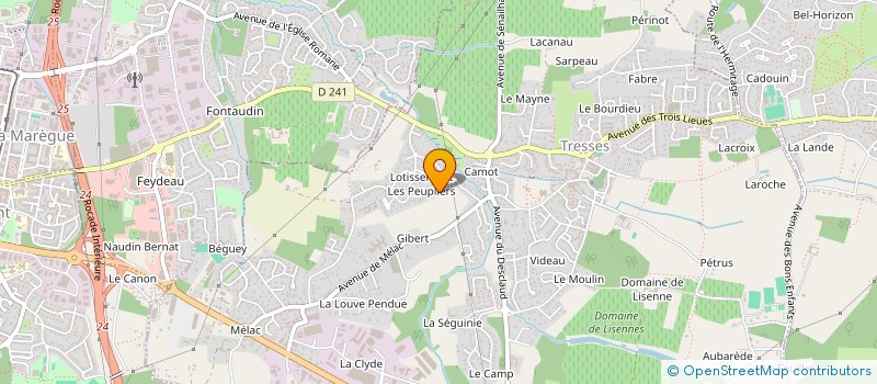 localisation de l'entreprise SCI PAIVA FAMILY  TRESSES