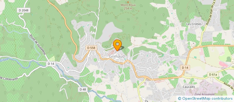 localisation de l'entreprise SCI PAIX à GRIMAUD