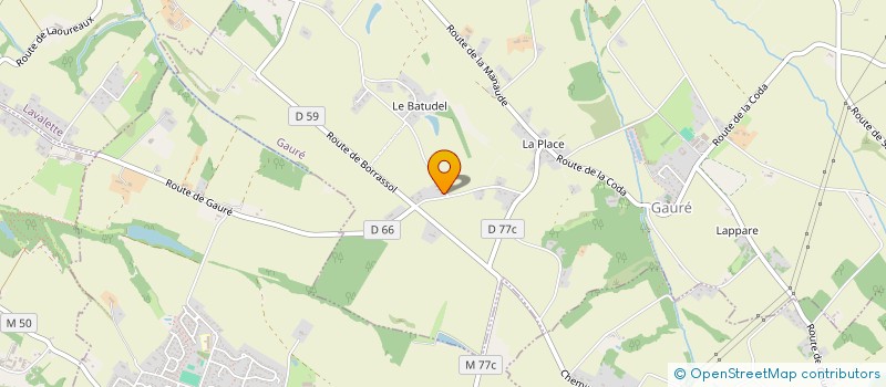 localisation de l'entreprise SCI PAJAUD MENDES  GAURE