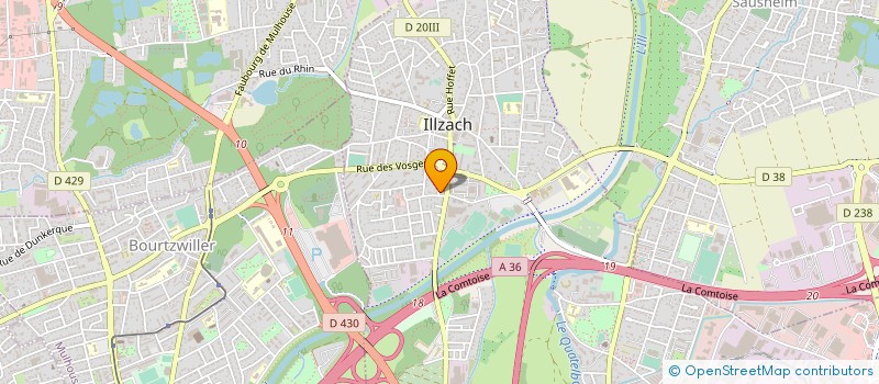 localisation de l'entreprise SCI PAJAZITI  ILLZACH