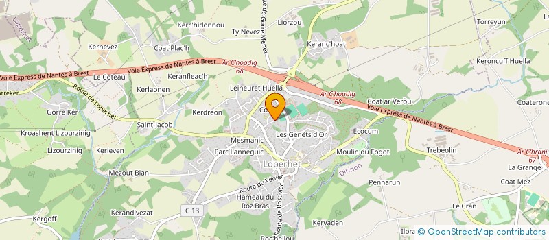 localisation de l'entreprise SCI PAJE  LOPERHET