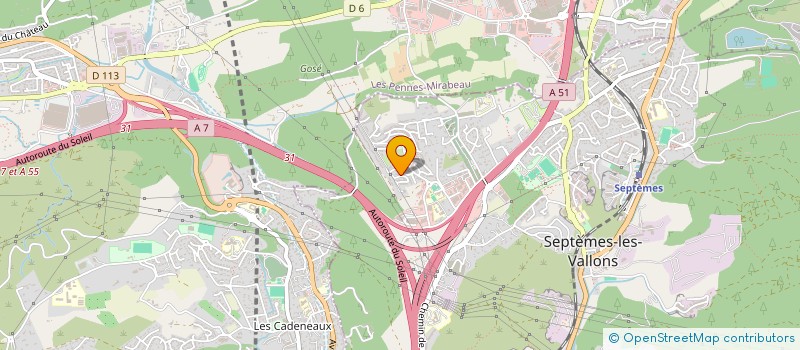 localisation de l'entreprise SCI PAJE à SEPTEMES LES VALLONS