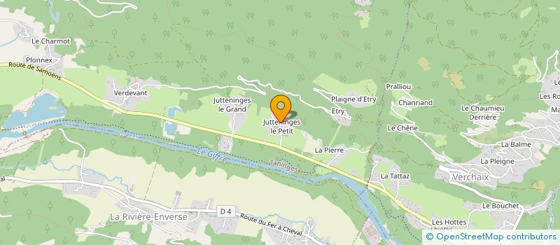 localisation de l'entreprise SCI PAJJ  TANINGES