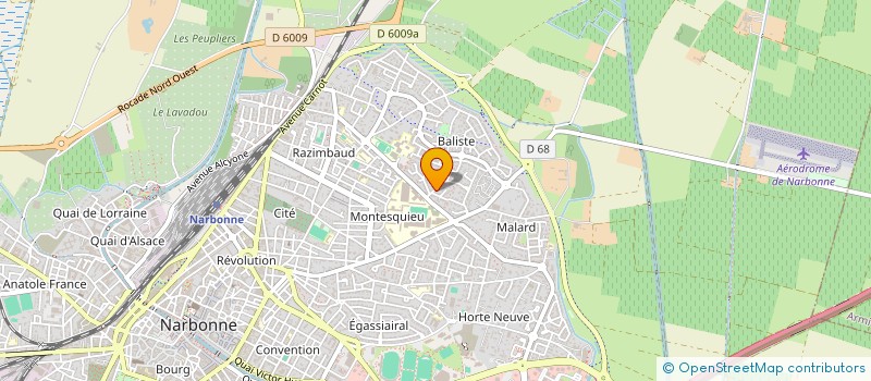 localisation de l'entreprise SCI PAJO à NARBONNE