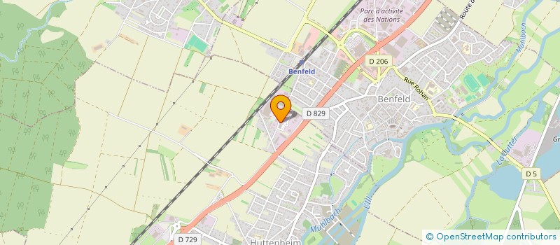 localisation de l'entreprise SCI PAJO  BENFELD