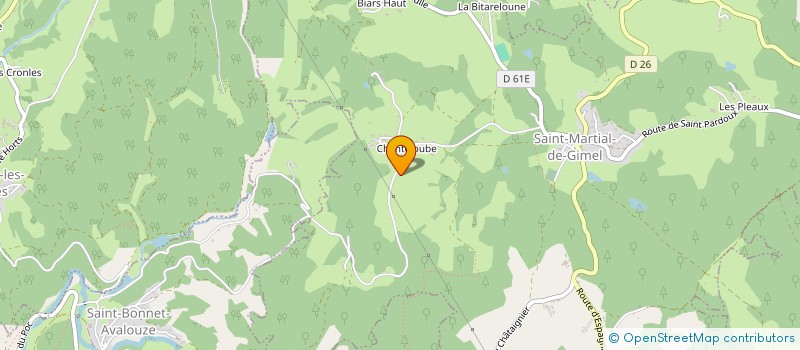localisation de l'entreprise SCI PAJON  SAINT-MARTIAL-DE-GIMEL