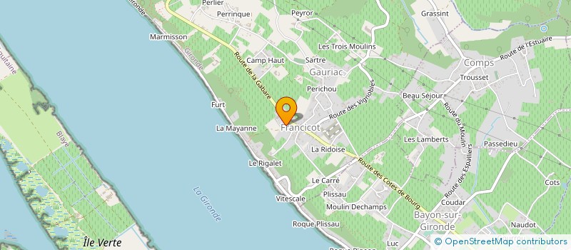 localisation de l'entreprise SCI PAJOT  GAURIAC