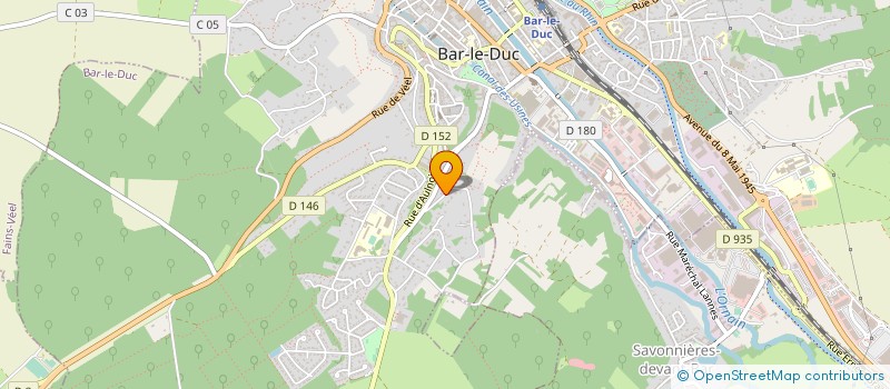 localisation de l'entreprise SCI PAJUNODE à BAR-LE-DUC