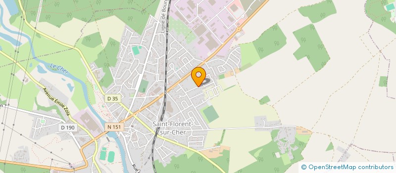 localisation de l'entreprise SCI PAJUVA  SAINT-FLORENT-SUR-CHER