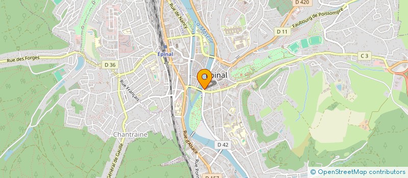 localisation de l'entreprise SCI PAK à EPINAL