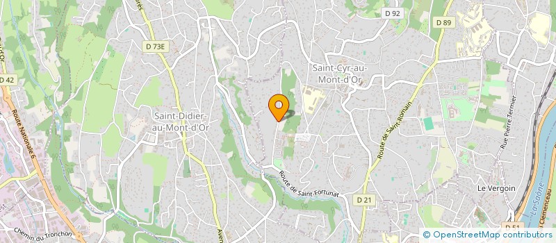 localisation de l'entreprise SCI PAKAL  SAINT-CYR-AU-MONT-D'OR