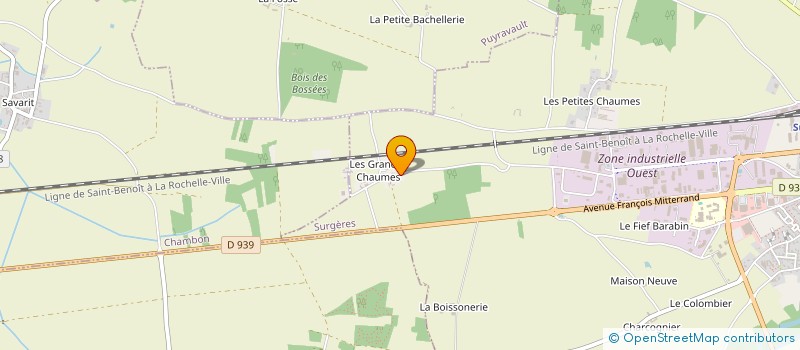 localisation de l'entreprise SCI PAKIRI  SURGERES