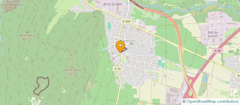 localisation de l'entreprise SCI PAKSAU  CHATENOIS