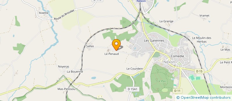 localisation de l'entreprise SCI PAL 3  NEXON