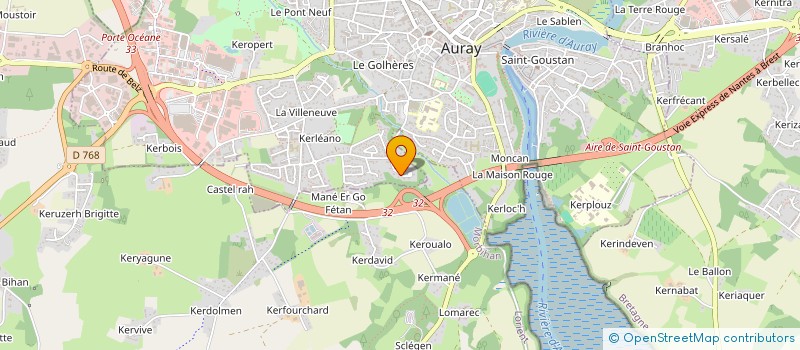 localisation de l'entreprise SCI PALABRES à AURAY