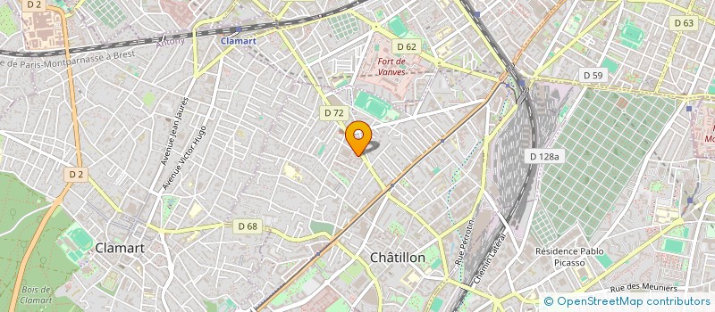 localisation de l'entreprise SCI PALACIO  CHATILLON