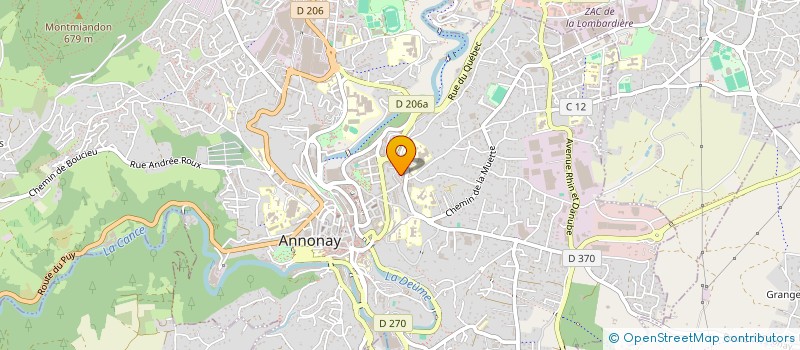 localisation de l'entreprise SCI PALADE 16 à ANNONAY