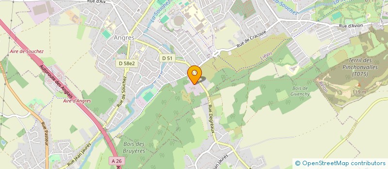 localisation de l'entreprise SCI PALADINI ET CIE à ANGRES