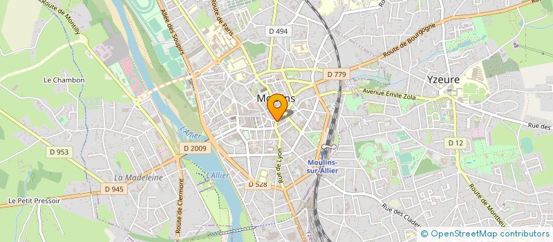 localisation de l'entreprise SCI PALADINO à MOULINS