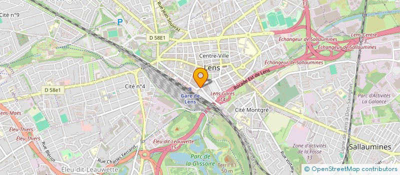 localisation de l'entreprise SCI PALAIS D'ASIE  LENS