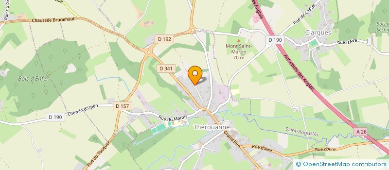 localisation de l'entreprise SCI PALAIS DU SOLEIL  THEROUANNE