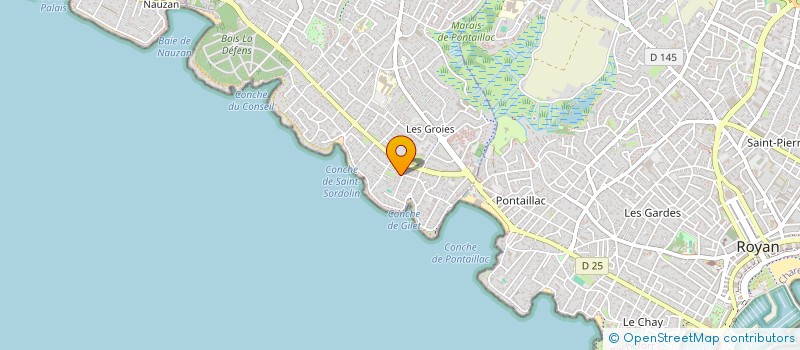 localisation de l'entreprise SCI PALAIS GALLIEN  VAUX-SUR-MER