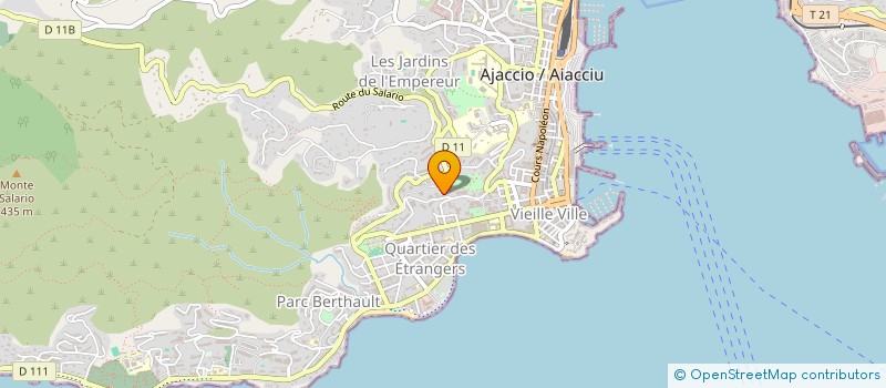localisation de l'entreprise SCI PALAIS GRANDVAL II à AJACCIO