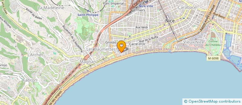 localisation de l'entreprise SCI PALAIS IMPERIAL à NICE