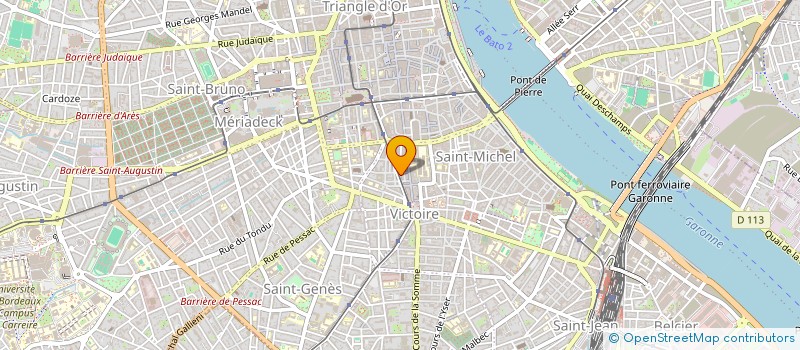 localisation de l'entreprise SCI PALAIS MOUSSE  BORDEAUX