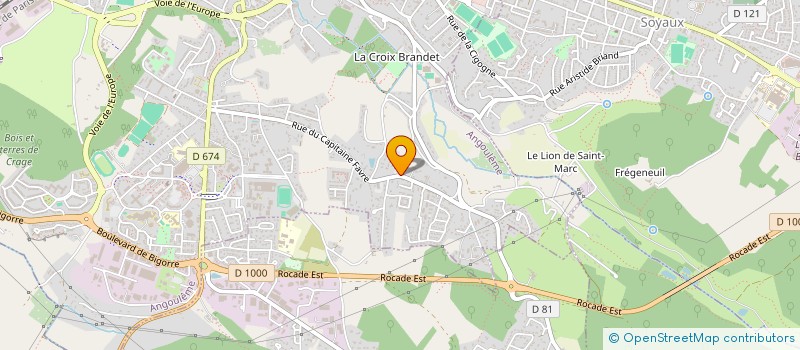 localisation de l'entreprise SCI PALAIS MURIER à ANGOULEME
