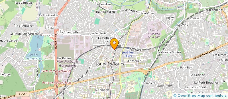 localisation de l'entreprise SCI PALAIS VG à JOUE-LES-TOURS