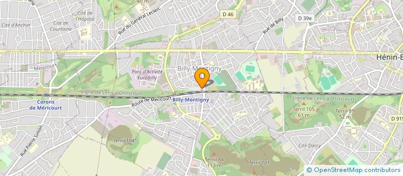 localisation de l'entreprise SCI PALAJA à BILLY-MONTIGNY