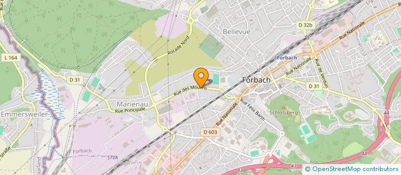 localisation de l'entreprise SCI PALALDA  FORBACH