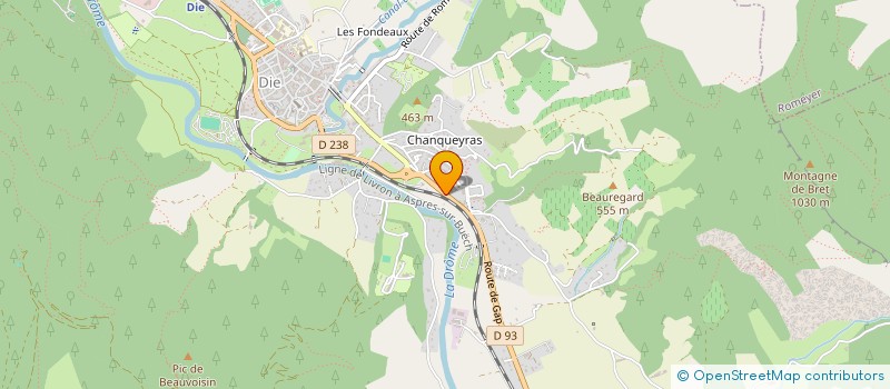 localisation de l'entreprise SCI PALAMON à DIE