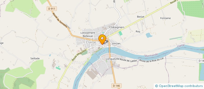 localisation de l'entreprise SCI PALANCA  CLAIRAC