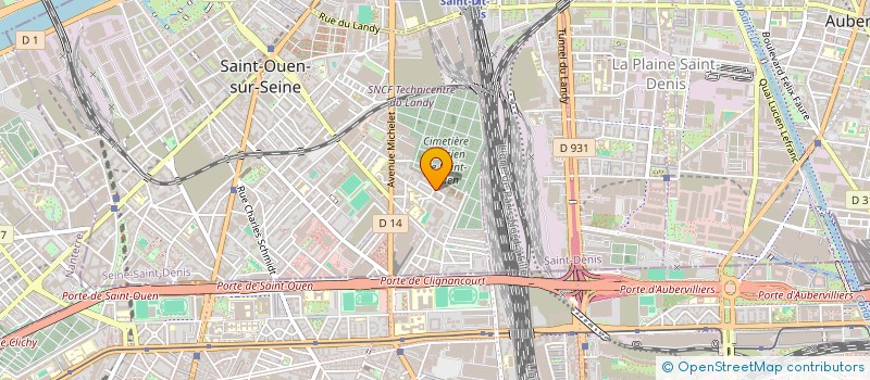 localisation de l'entreprise SCI PALARIC 19 à SAINT-OUEN-SUR-SEINE